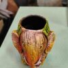 Traditional Terracotta Elephant Pen Holder – Handmade Décor
