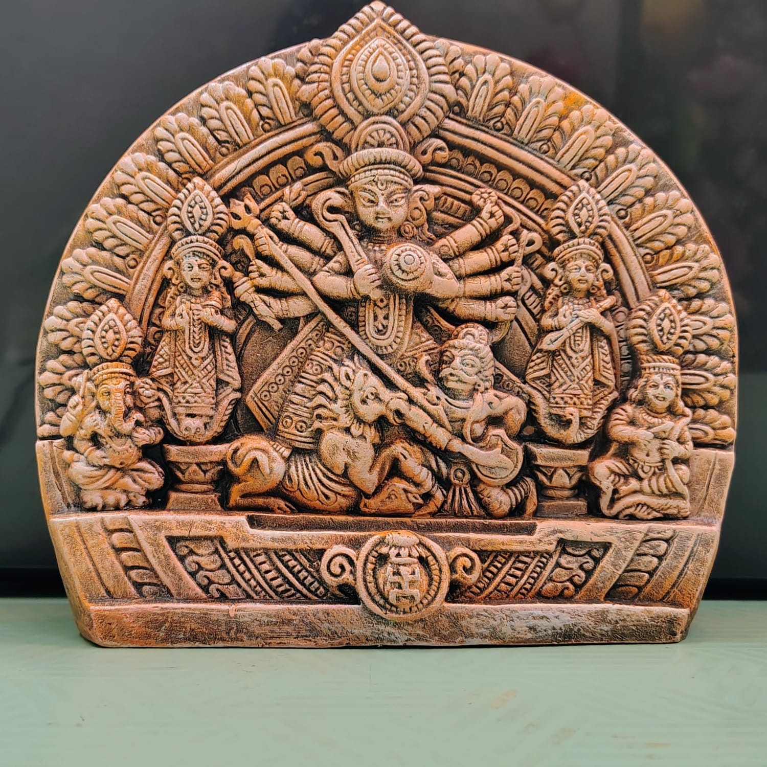 Terracotta Ma Durga Heritage statue