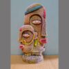 Terracotta Tribal Couple - Handcrafted artistic Flower vase