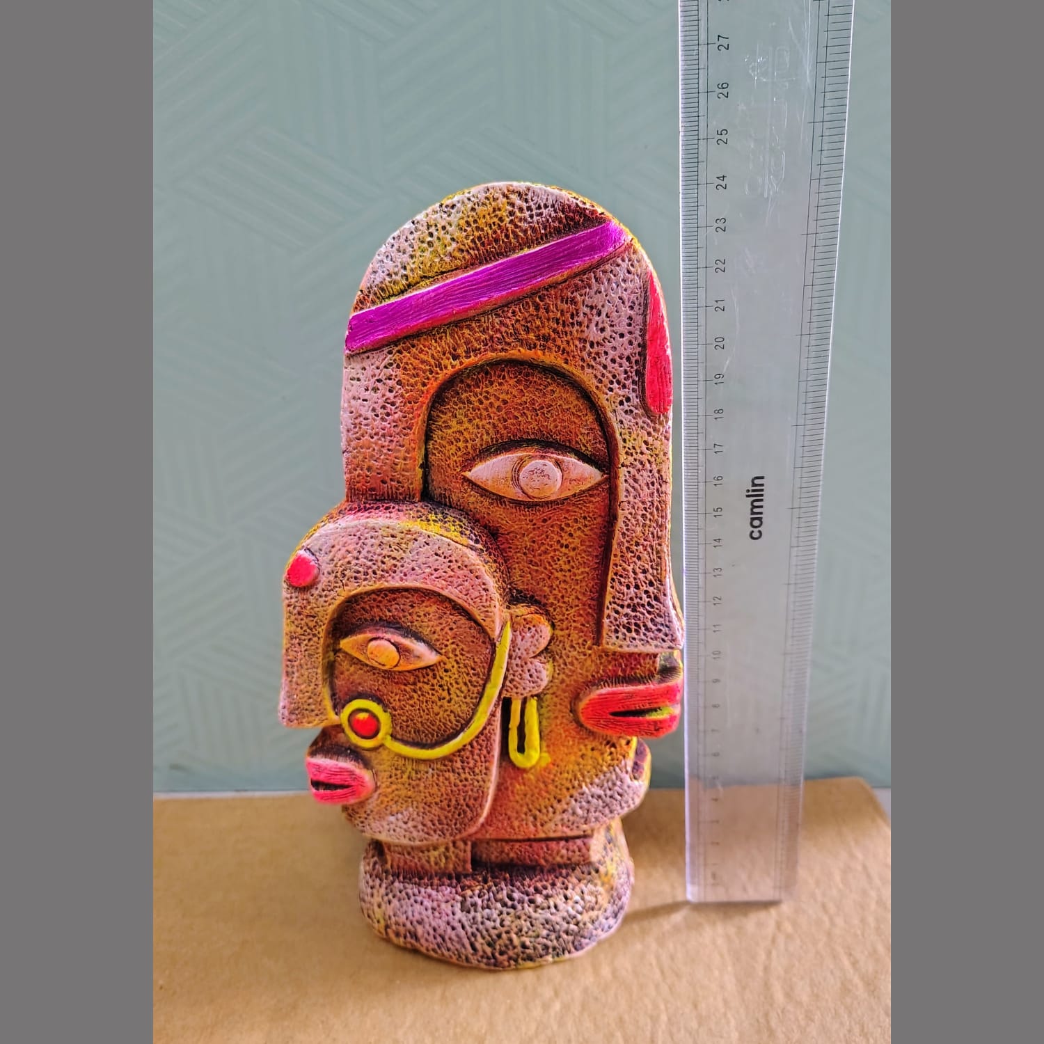 Terracotta Tribal Couple- Handcrafted Artistic Sculpture