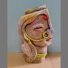 Terracotta Artistic Woman Face Flower Vase