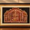 Premium Terracotta Maa Durga Mural Art with Glass Frame | Handcrafted Traditional Indian Wall Décor | 15 × 11 Inch